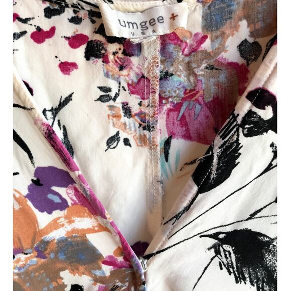 Umgee Floral Mini Dress with Lots of Feminine Details Bright Colorful! - Picture 5 of 8